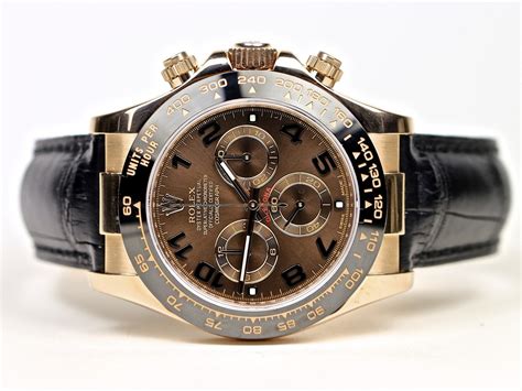 rolex gold watch with leather strap|rolex leather watch price.